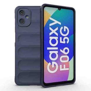 For Samsung Galaxy F06 5G Magic Shield TPU + Flannel Phone Case(Dark Blue)