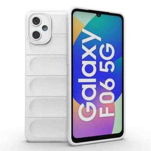 For Samsung Galaxy F06 5G Magic Shield TPU + Flannel Phone Case(White)