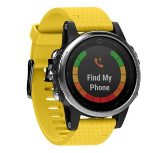 For Garmin QuickFit 20mm Kalebol Dot Texture Silicone Watch Band(Yellow)
