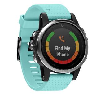 For Garmin QuickFit 20mm Kalebol Dot Texture Silicone Watch Band(Teal)