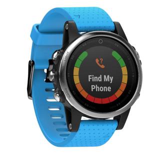 For Garmin QuickFit 20mm Kalebol Dot Texture Silicone Watch Band(Sky Blue)