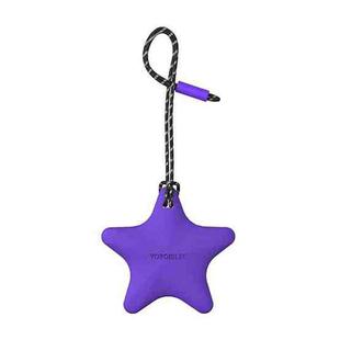 For Airtag YOYOISLES Air Stars Series EVA Keychain Locator Protective Case(Purple)