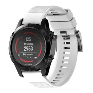 For Garmin QuickFit 22mm Kalebol Triangle Texture Silicone Watch Band(White)