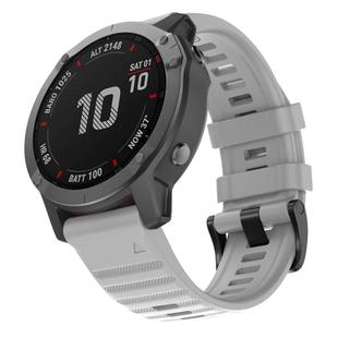 For Garmin QuickFit 26mm Kalebol Concave Texture Silicone Watch Band(Grey)