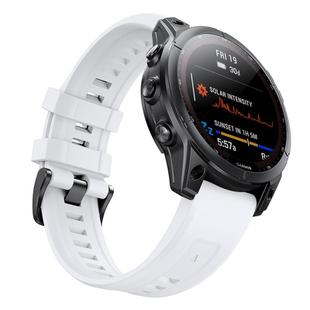 For Garmin QuickFit 22mm Kalebol Ladder Silicone Watch Band(White)