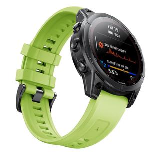 For Garmin QuickFit 26mm Kalebol Ladder Silicone Watch Band(Blue Green)