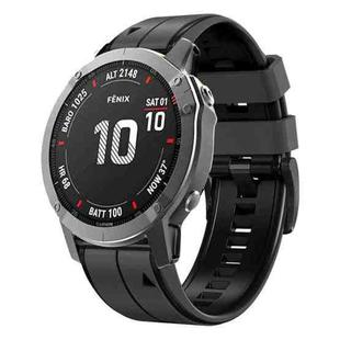 For Garmin QuickFit 22mm Kalebol Two-color Pin Silicone Watch Band(Grey Black)