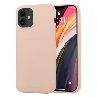 For iPhone 12 mini GOOSPERY SOFT FEELING Liquid TPU Shockproof Soft Case(Light Pink)