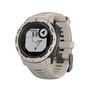 For Garmin Instinct 22mm Kalebol Steel Buckle Silicone Watch Band(Tundra White)