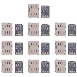 For Galaxy S21+ 5G SM-G996 10pcs Original SIM Card Reader