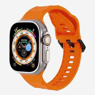 For Apple Watch 46mm / 49mm / 45mm / 44mm Kalebol Ripple Sports Silicone Strap(Orange)
