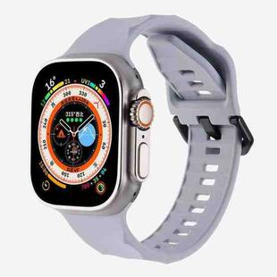For Apple Watch 42mm / 41mm / 40mm / 38mm Kalebol Ripple Sports Silicone Strap(Space Grey)