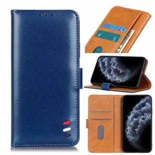For iPhone 11 Pro 3-Color Pearl Texture Magnetic Buckle Horizontal Flip PU Leather Case with Card Slots & Wallet & Holder(Blue)