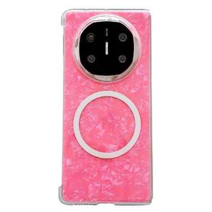 For Huawei Mate X6 Pearlescent Shell Texture MagSafe Phone Case(Red)