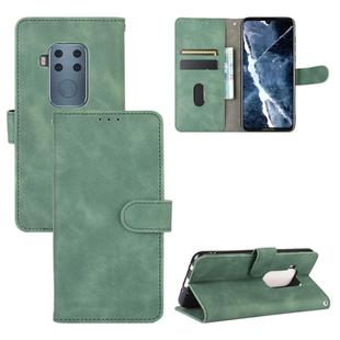 For Motorola Moto One Pro / One Zoom Solid Color Skin Feel Magnetic Buckle Horizontal Flip Calf Texture PU Leather Case with Holder & Card Slots & Wallet(Green)