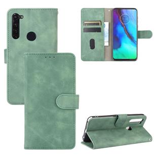 For Motorola Moto G Stylus / G Pro Solid Color Skin Feel Magnetic Buckle Horizontal Flip Calf Texture PU Leather Case with Holder & Card Slots & Wallet(Green)