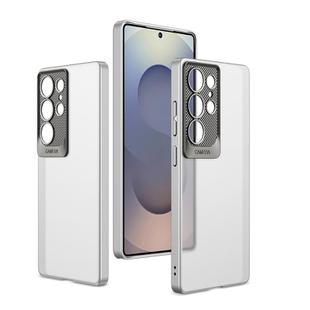 For Samsung Galaxy S25 Ultra 5G GKK Semi-transparent Skin Feel Scale Lens PC Phone Case(Silver)