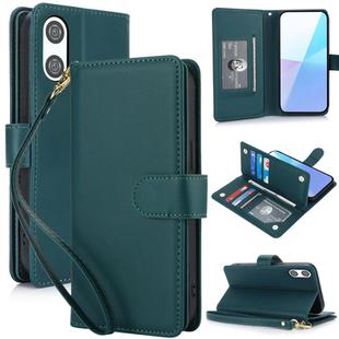 For Sony Xperia 10 VI Multi-Card Wallet RFID Leather Phone Case(Green)