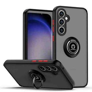 For Samsung Galaxy S23 FE 5G Q Shadow 1 Series TPU + PC Phone Case with Ring(Black+Red)