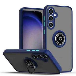 For Samsung Galaxy S23 FE 5G Q Shadow 1 Series TPU + PC Phone Case with Ring(Royal Blue)
