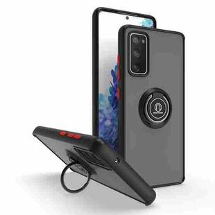 For Samsung Galaxy S20 FE 5G Q Shadow 1 Series TPU + PC Phone Case with Ring(Black+Red)