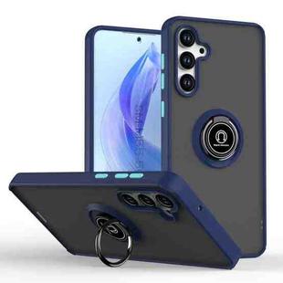 For Samsung Galaxy M55 / F55 / C55 5G Q Shadow 1 Series TPU + PC Phone Case with Ring(Royal Blue)