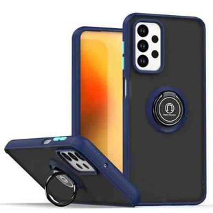 For Samsung Galaxy M23 / F23 / A23 4G Q Shadow 1 Series TPU + PC Phone Case with Ring(Royal Blue)