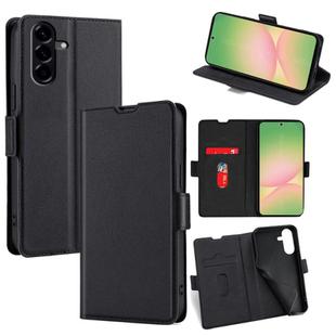 For Samsung Galaxy A56 5G Ultra-thin Voltage Side Buckle Horizontal Flip Leather Phone Case(Black)