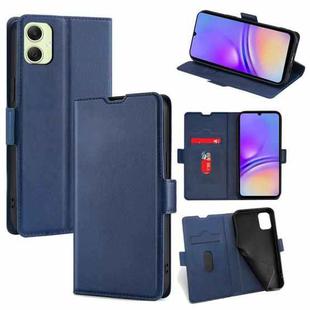 For Samsung Galaxy A05 4G Ultra-thin Voltage Side Buckle Horizontal Flip Leather Phone Case(Blue)