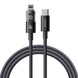Baseus Display 20W Type-C to 8 Pin Fast Charging Cable, Length:1m(Black)