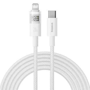 Baseus Display 20W Type-C to 8 Pin Fast Charging Cable, Length:2m(White)
