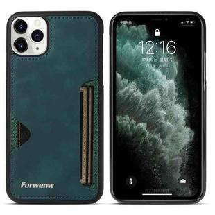 For iPhone 11 Pro Max Forwenw F5 Series Integrated Card Bag Phone Case(Green)