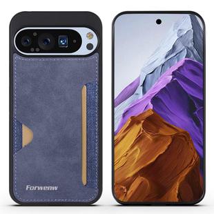 For Google Pixel 9 / 9 Pro Forwenw F5 Series Integrated Card Bag Phone Case(Blue)