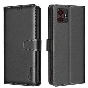 For Samsung Galaxy XCover 7 Pro Litchi Texture RFID Anti-theft Leather Phone Case(Black)