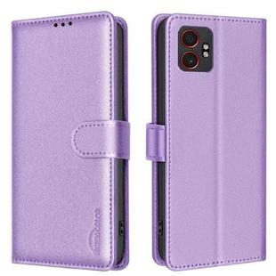 For Samsung Galaxy XCover 7 Pro Litchi Texture RFID Anti-theft Leather Phone Case(Purple)