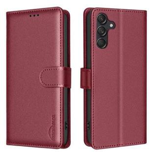 For Samsung Galaxy M36 5G6 5G Litchi Texture RFID Anti-theft Leather Phone Case(Red)