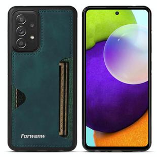For Samsung Galaxy A52 4G / 5G / A52s 5G Forwenw F5 Series Integrated Card Bag Phone Case(Green)