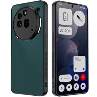 For Nothing Phone 3a Pro Ultra-thin Plain Skin Leather Phone Case(Green)
