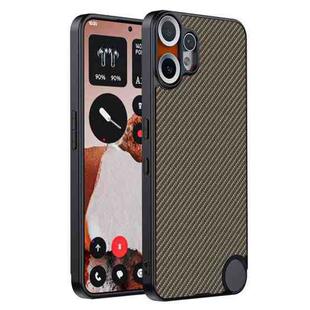 For Nothing CMF Phone 2 Pro Ultra-thin Carbon Fiber Texture Printing Phone Case(Gold)