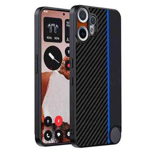 For Nothing CMF Phone 2 Pro Ultra-thin Carbon Fiber Texture Printing Phone Case(Black Blue)
