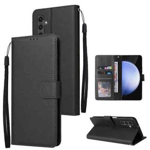 For Samsung Galaxy S25 FE 5G 3-Card Slots Multifunctional Leather Phone Case(Black)