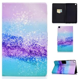 For Samsung Galaxy Tab A7 10.4 2020 T500 Electric Pressed TPU Colored Drawing Horizontal Flip Leather Case with Holder & Card Slots & Anti-slip Strip(Color Sand)