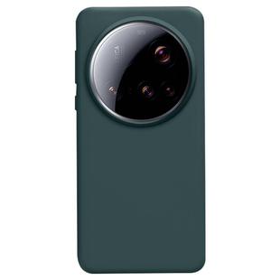 For Xiaomi 15 Ultra Liquid Silicone Skin-friendly Shockproof Phone Case(Dark Green)