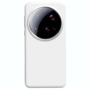 For Xiaomi 15 Ultra Liquid Silicone Skin-friendly Shockproof Phone Case(White)