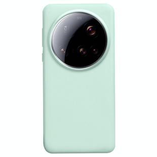 For Xiaomi 15 Ultra Liquid Silicone Skin-friendly Shockproof Phone Case(Mint Green)