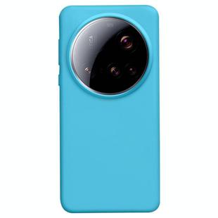 For Xiaomi 15 Ultra Liquid Silicone Skin-friendly Shockproof Phone Case(Blue)