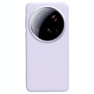 For Xiaomi 15 Ultra Liquid Silicone Skin-friendly Shockproof Phone Case(Light Purple)