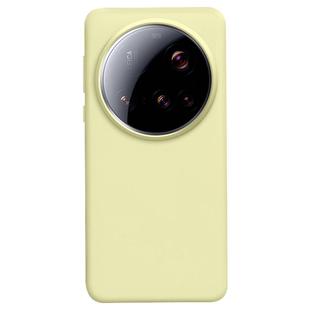 For Xiaomi 15 Ultra Liquid Silicone Skin-friendly Shockproof Phone Case(Cream Yellow)