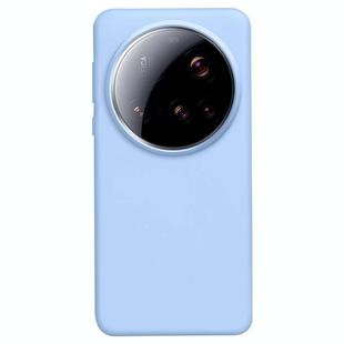 For Xiaomi 15 Ultra Liquid Silicone Skin-friendly Shockproof Phone Case(Light Blue)