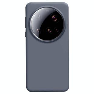 For Xiaomi 15 Ultra Liquid Silicone Skin-friendly Shockproof Phone Case(Carbon Grey)